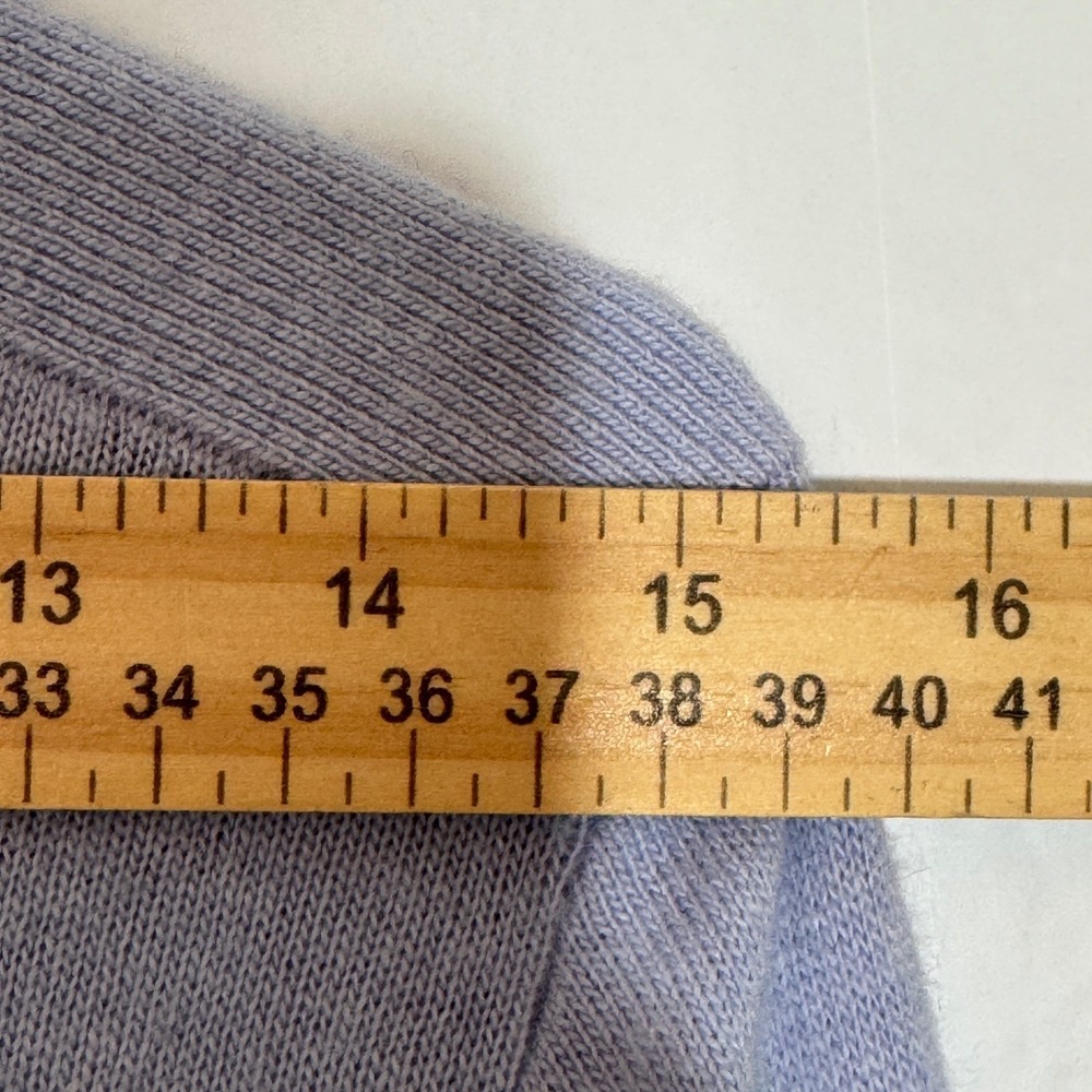 Banana Republic Pastel Blue Filpucci Italian Yarn Mockneck Sweater Sz Small Fall - Picture 12 of 14